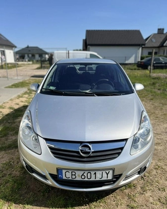 Opel Corsa cena 14900 przebieg: 166000, rok produkcji 2008 z Bydgoszcz małe 154